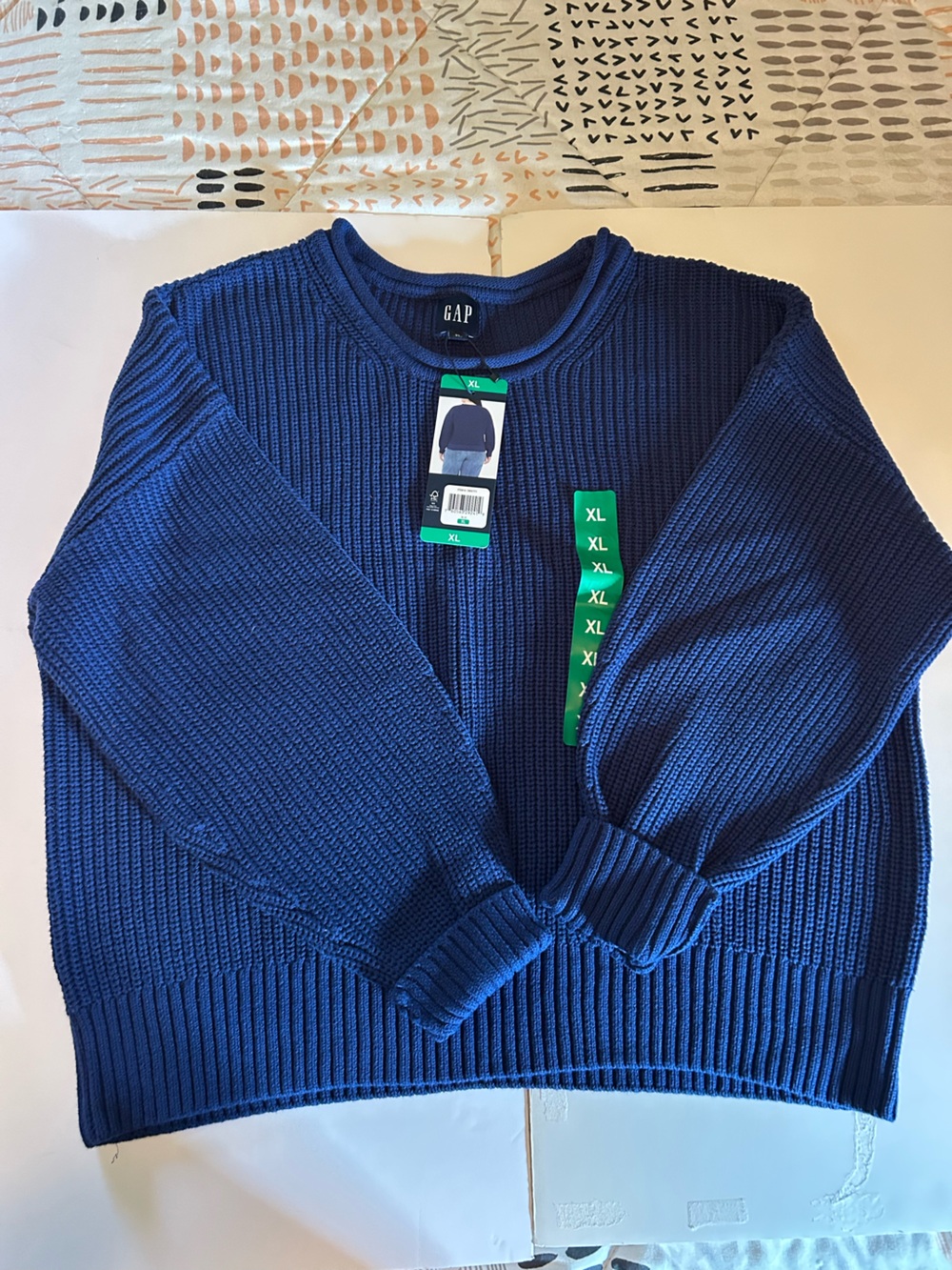 GAP Women’s Crewneck Sweater in Navy Blue
